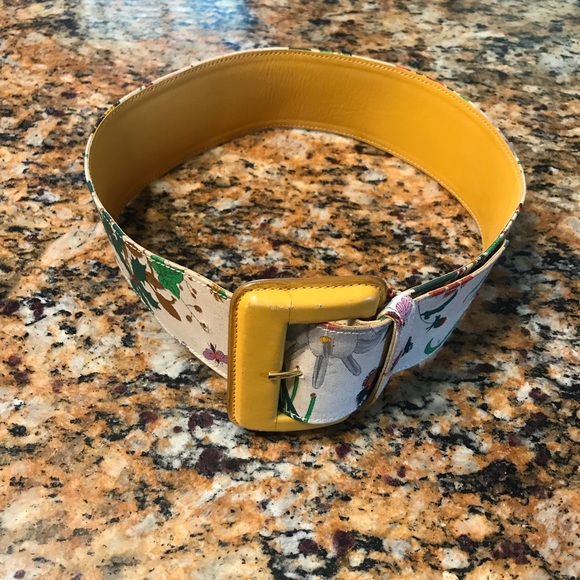 Rare Vintage Floral Gucci Belt SzXS main image 4
